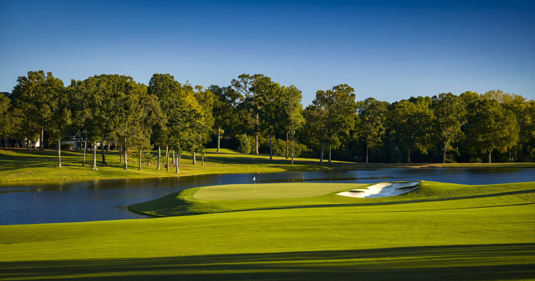 Island green at Quail Hollow Club golf course