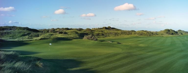 St Francis Links twelfth green and fairway