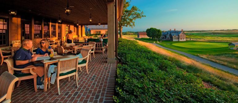 Outdoor dining at The Clubhouse