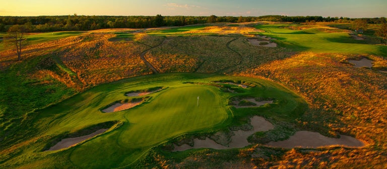 Aerial image Erin Hills Resort