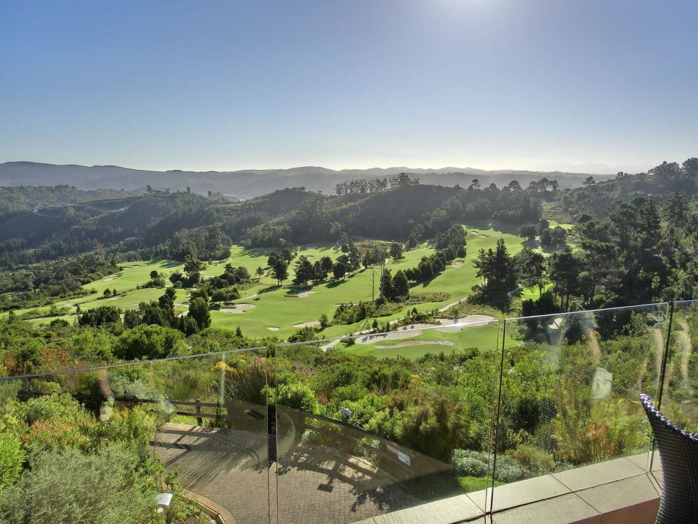 Balcony views from Simola Hotel over the golf course